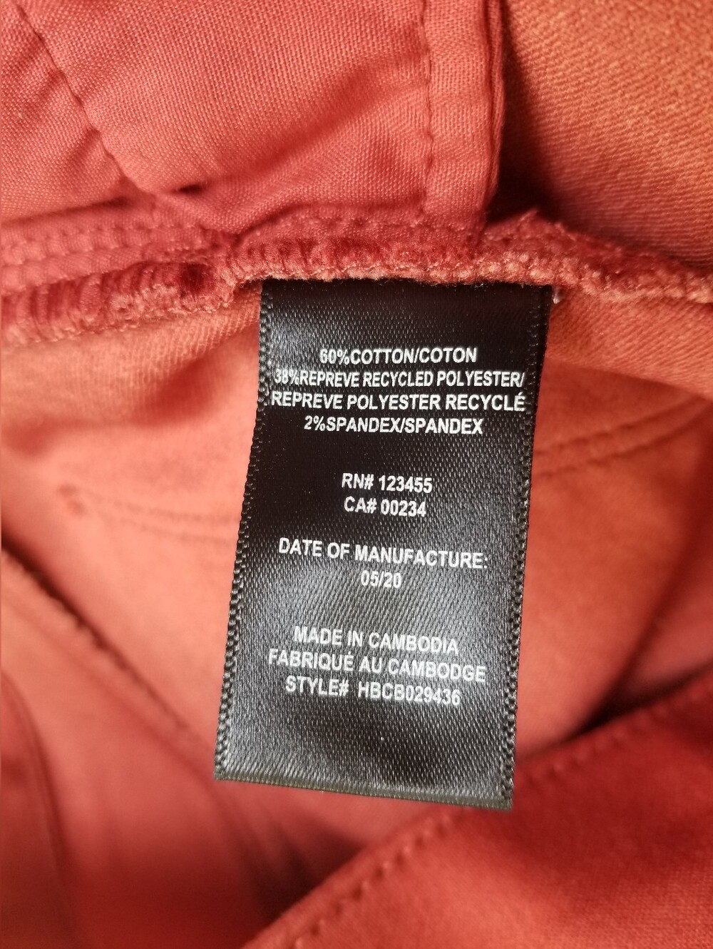 Design Lab 29 Denim Pants Rust Color Skinny Fall - Picture 6 of 6